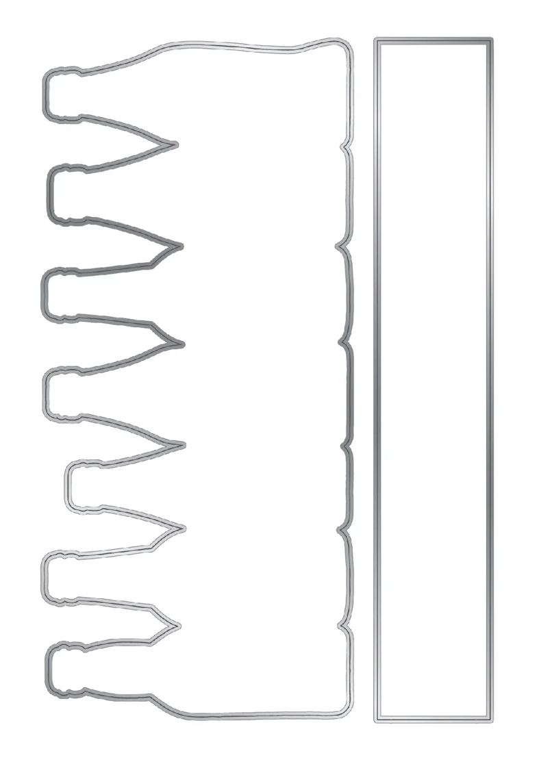 Chloe's Creative - Beer Bottle Border Stamp & Die Bundle