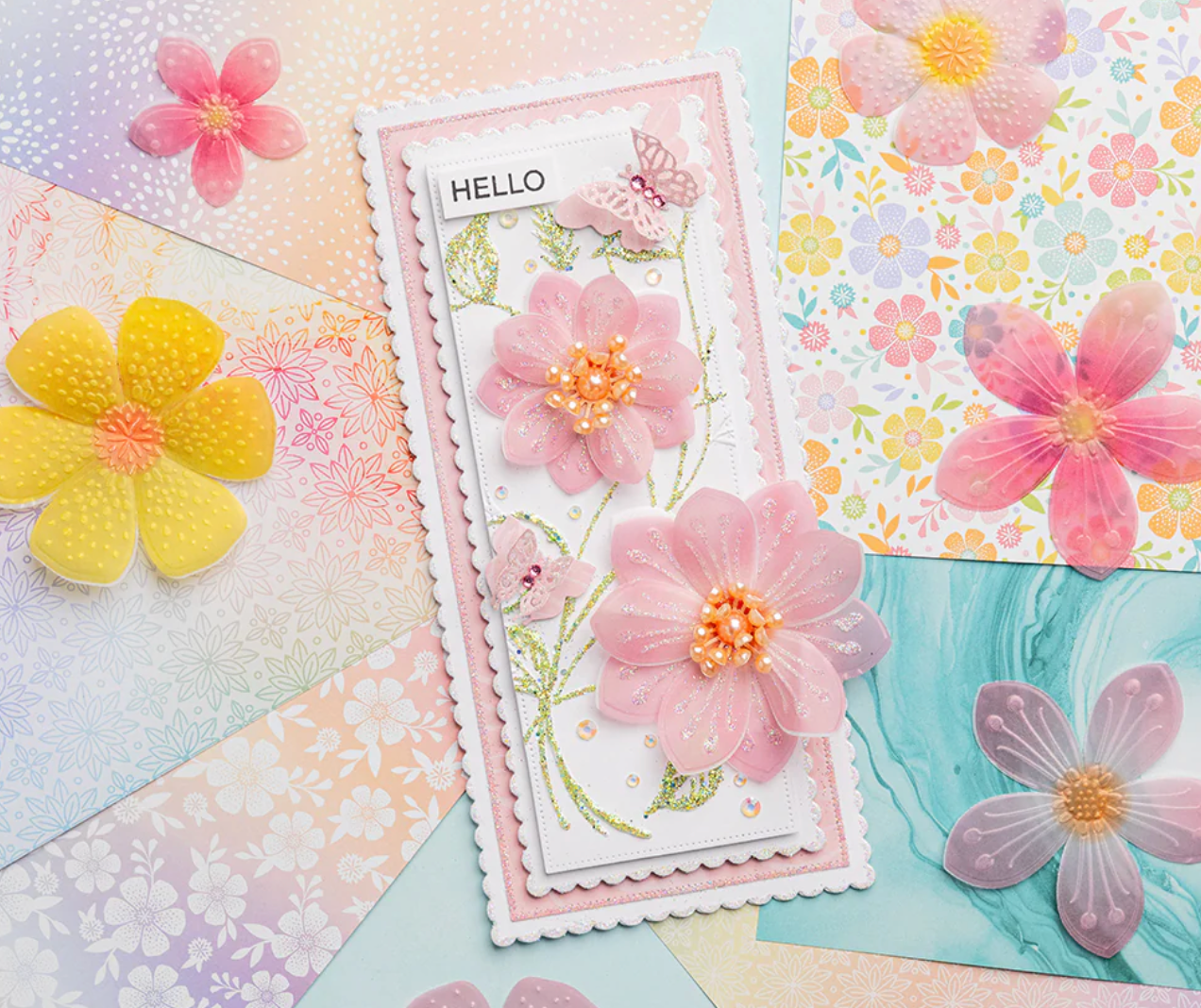 Chloe's Creative - Scalloped & Pierced Rectangle Die Set