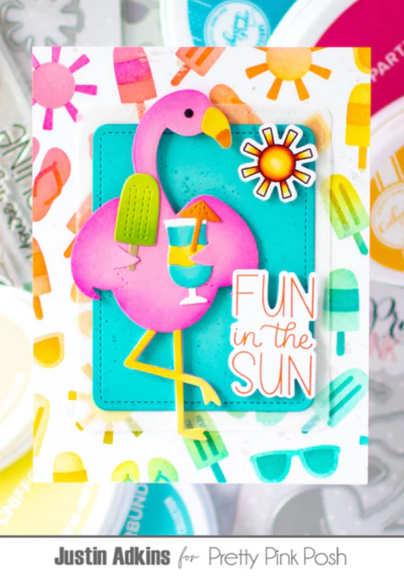 Pretty Pink Posh - Summer Holder Additions Die Set