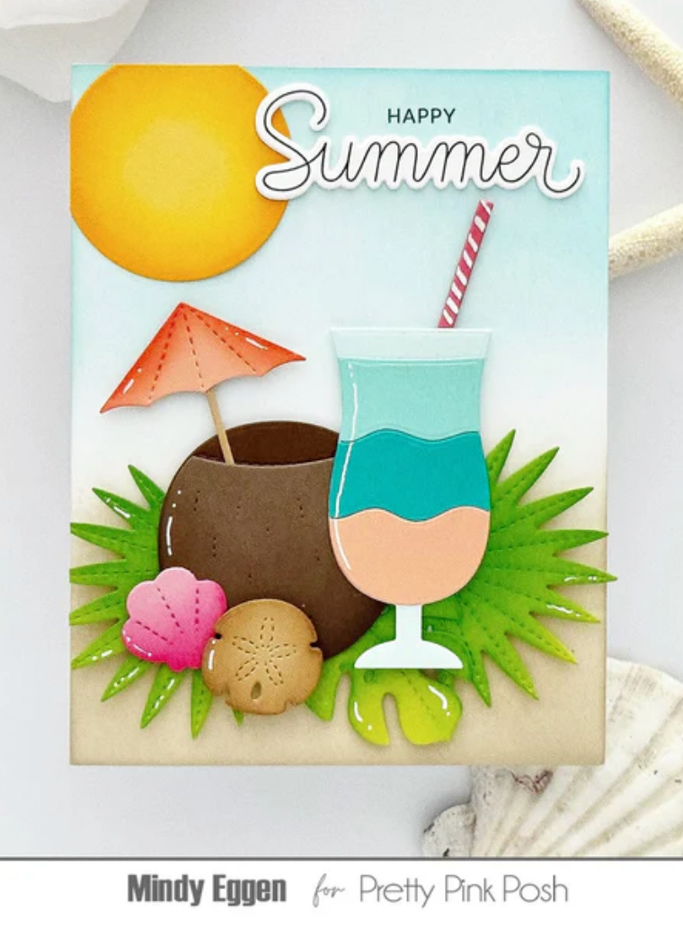 Pretty Pink Posh - Happy Summer Stamp & Die Bundle
