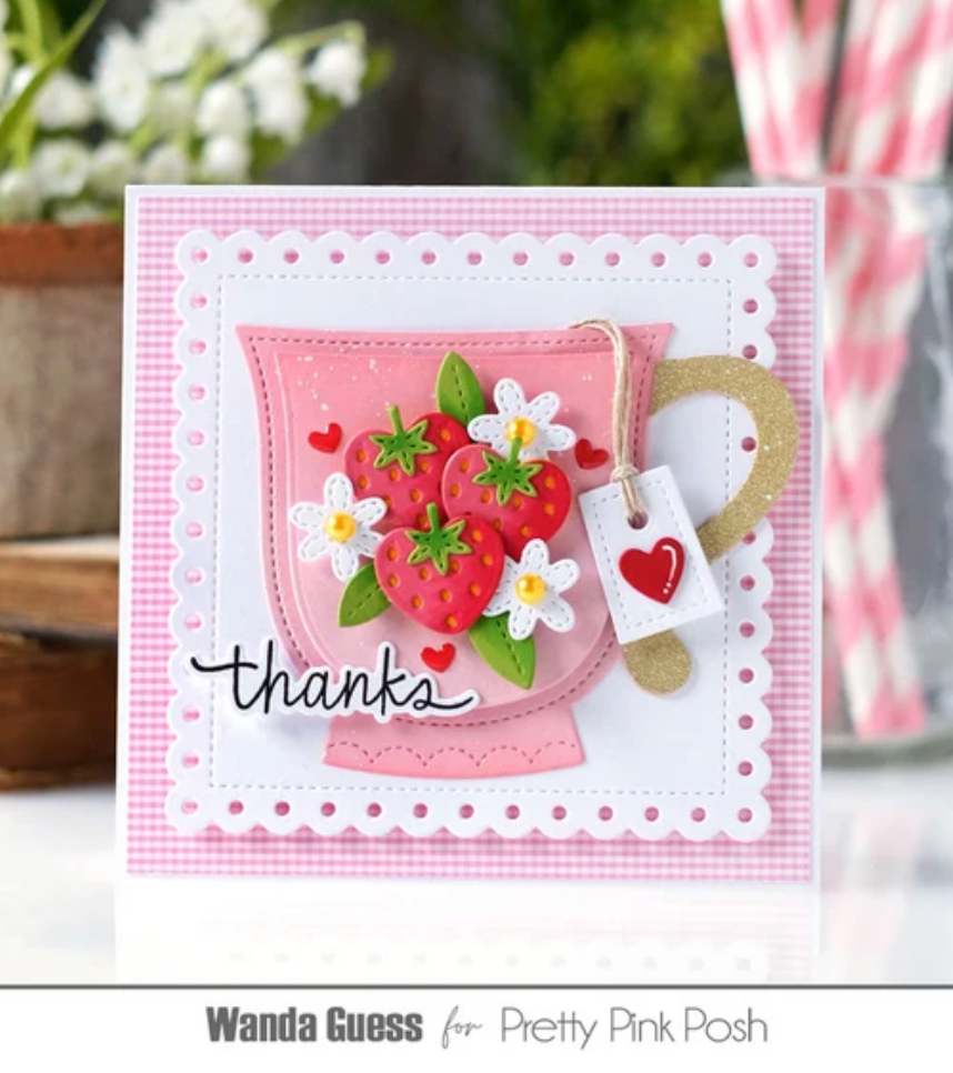 Pretty Pink Posh - Teacup Shaker Die Set