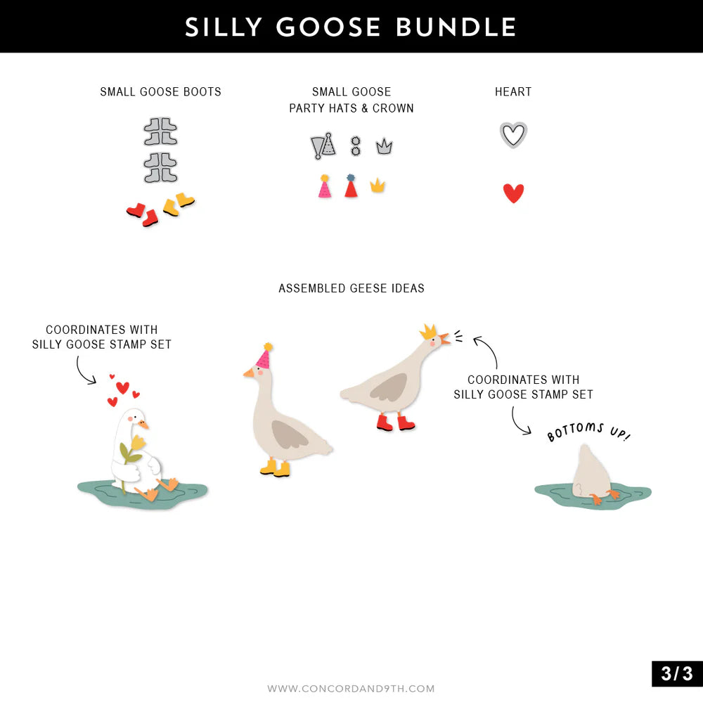 Concord & 9th - Silly Goose Stamp & Die Bundle