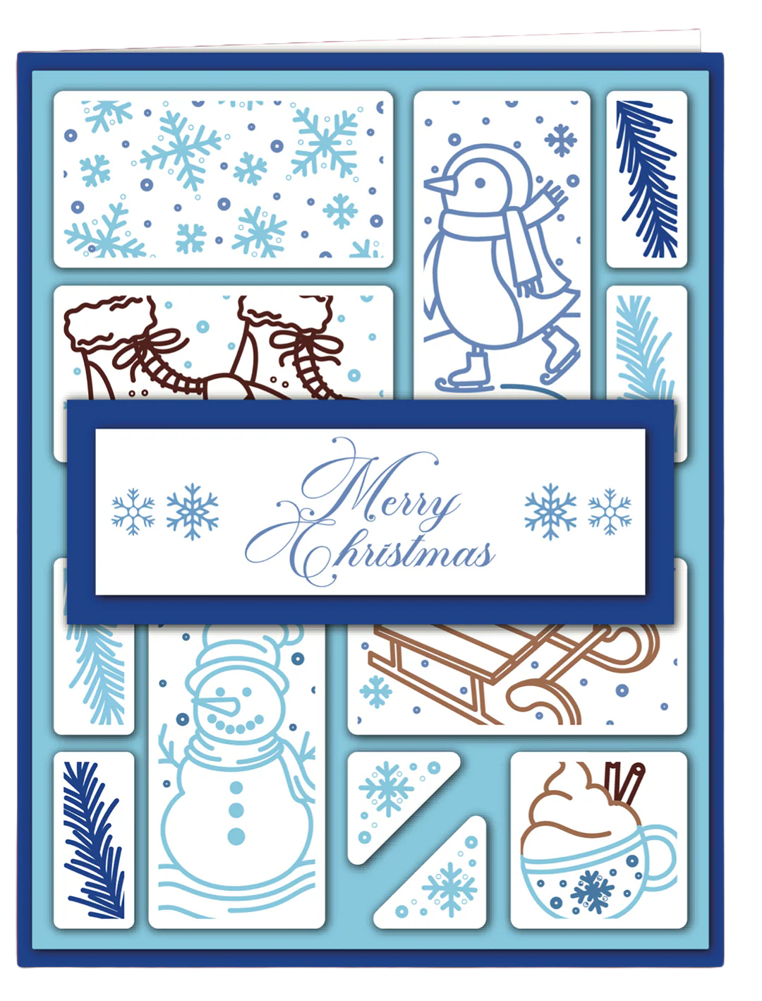 LDRS - Snow Days Puzzle Scenes Stamp Set