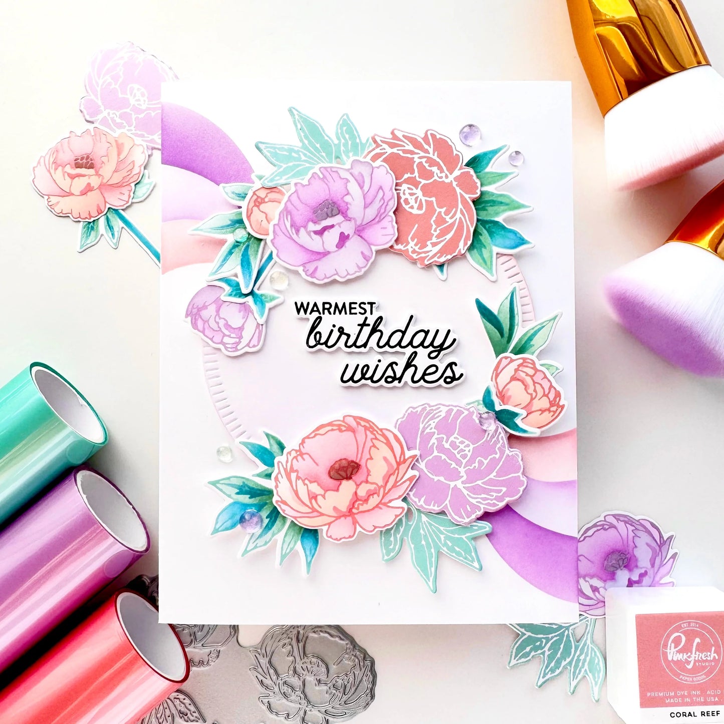 Pinkfresh - Blushing Blooms - BetterPress Plate Set
