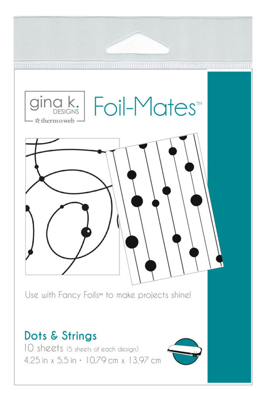 Gina K. - Foil-Mates Toner Card Fronts - Dots & Strings
