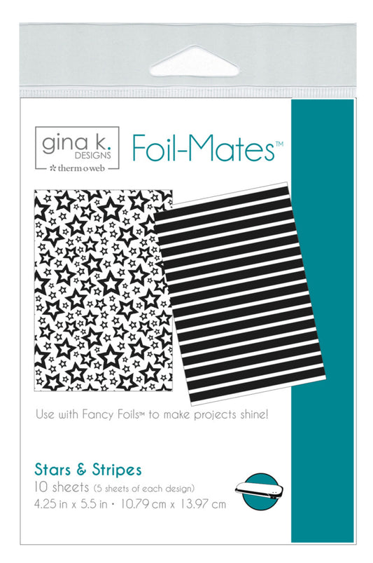 Gina K. - Foil-Mates Toner Card Fronts - Stars & Stripes