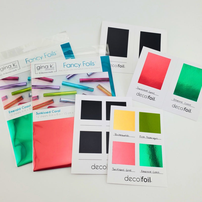 Deco Foil - Toner Swatch Cards - Quad