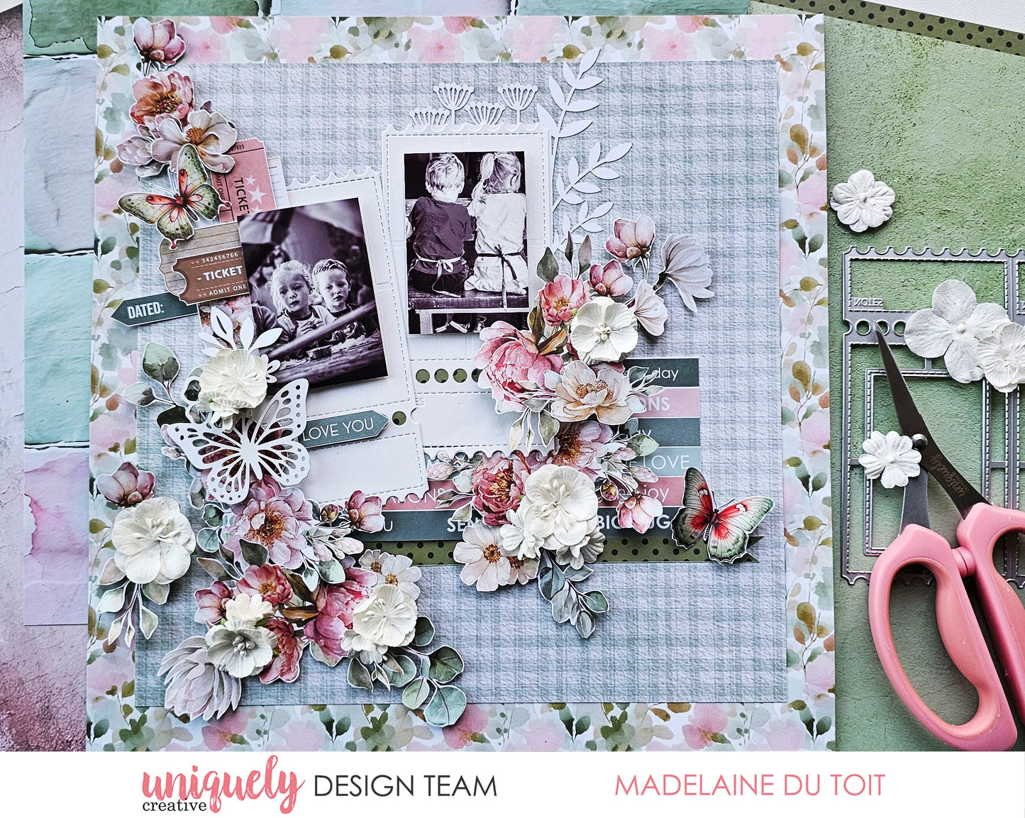 Uniquely Creative - Folding Ticket Frame Die
