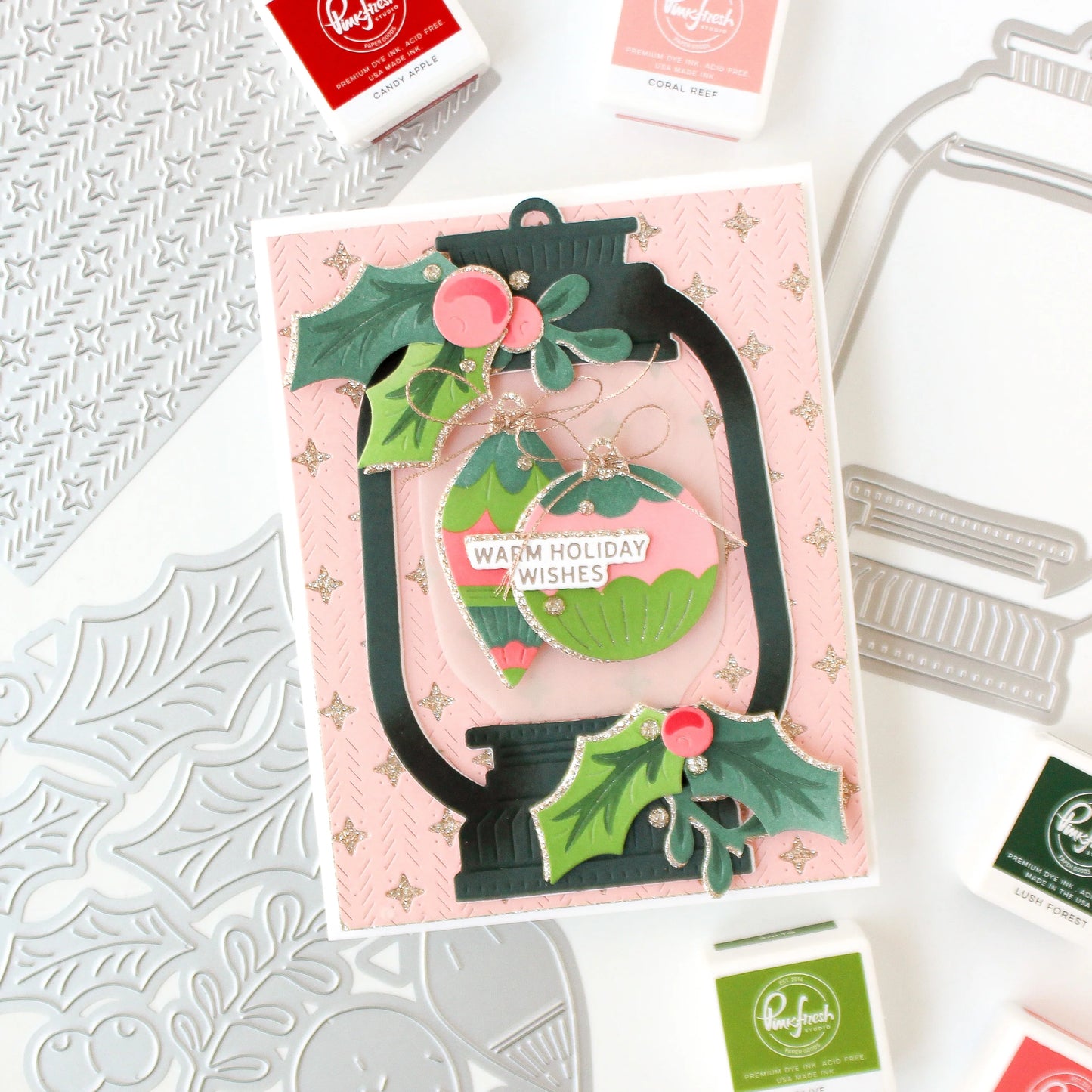 Pinkfresh - Evergreen Sparkle Coverplate Die