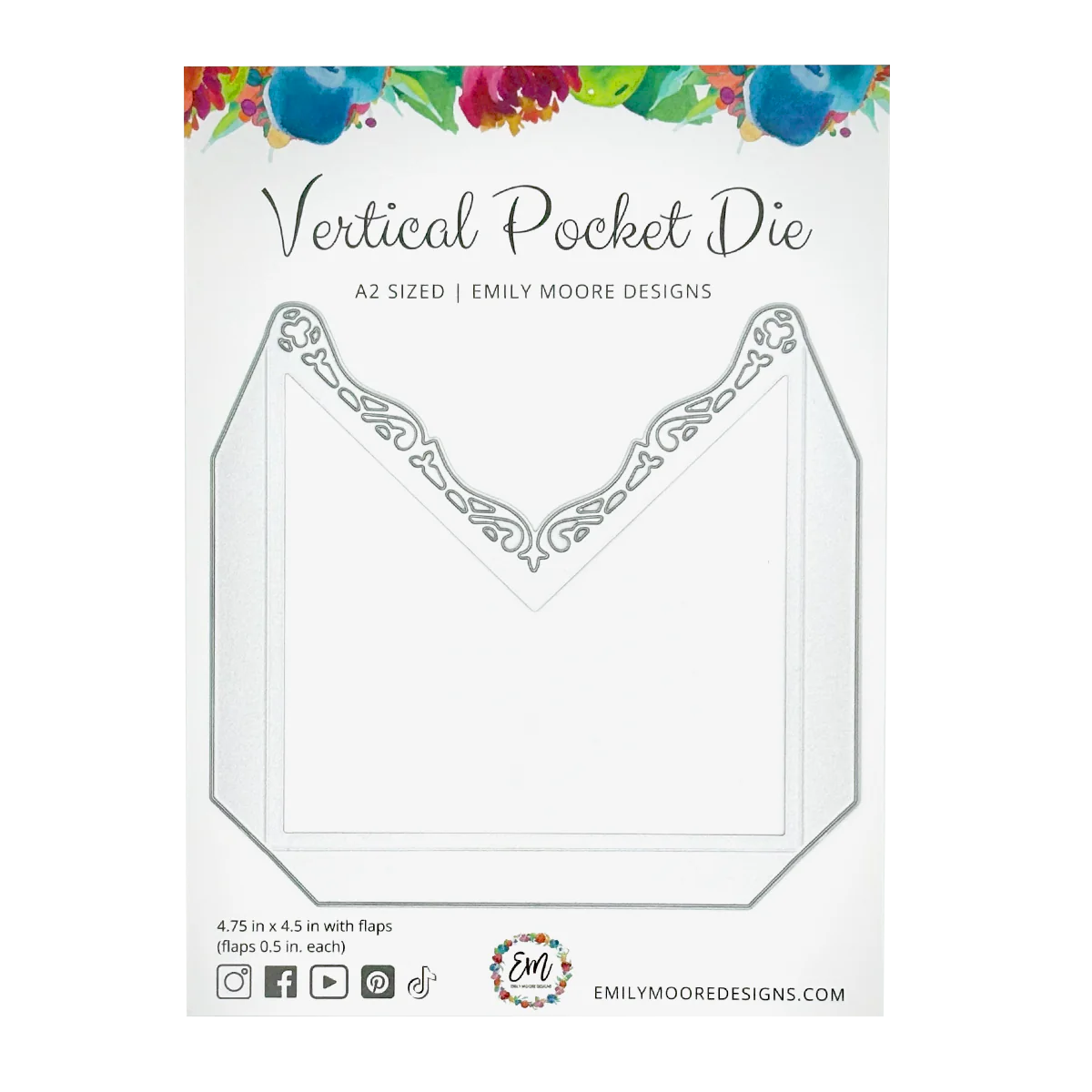 Emily Moore Designs - Vertical Pocket Die