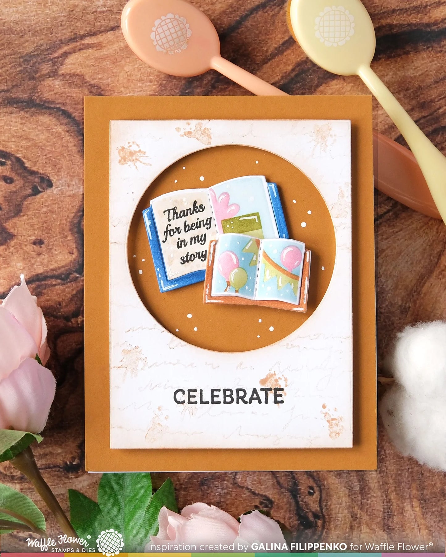 Waffle Flower - Open Book Trio - Die Set