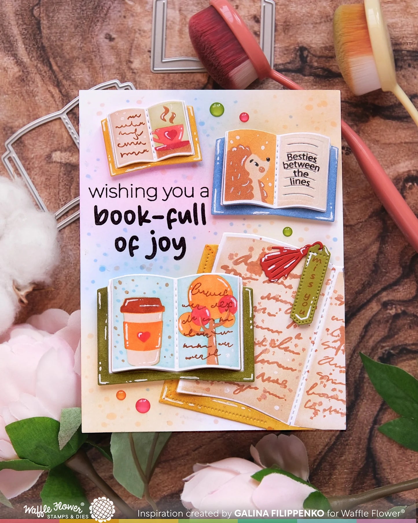 Waffle Flower - Open Book Trio - Fall Stencil