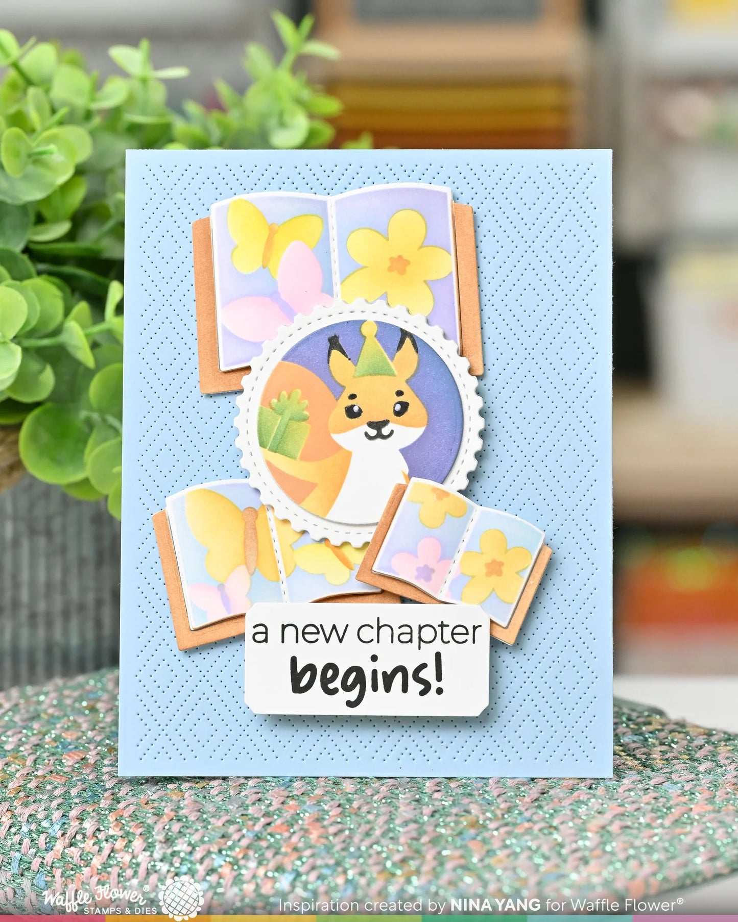 Waffle Flower - Inside Sentiments Book Lovers Stamp Set