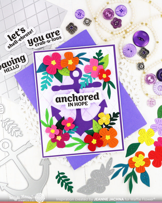 Waffle Flower - Floral Anchor Die