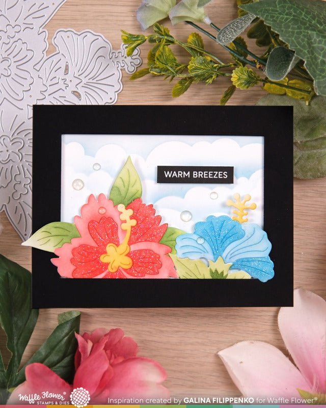 Waffle Flower - Hibiscus Cluster Die Set