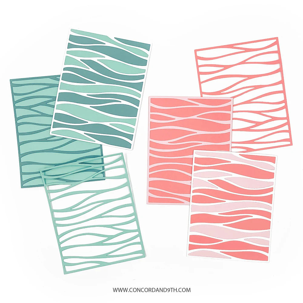 Concord & 9th - Wavy Card Front Die