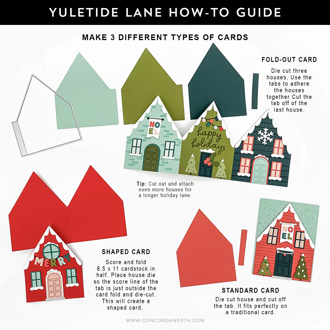 Concord & 9th - Yuletide Lane Stamp & Die Bundle