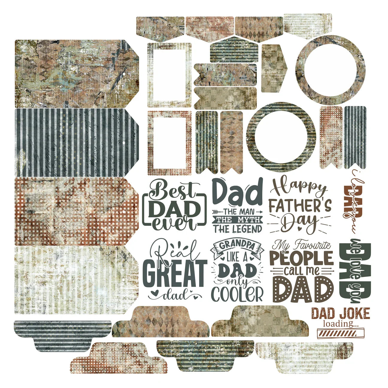 Simply Stated - Dad The Man The Myth The Legend - Ephemera