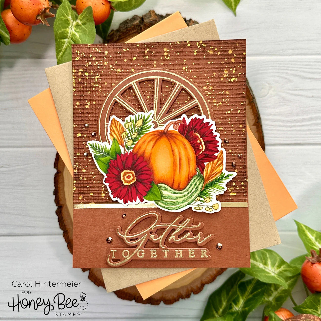 Honey Bee - 3D Embossing Folder - Burlap