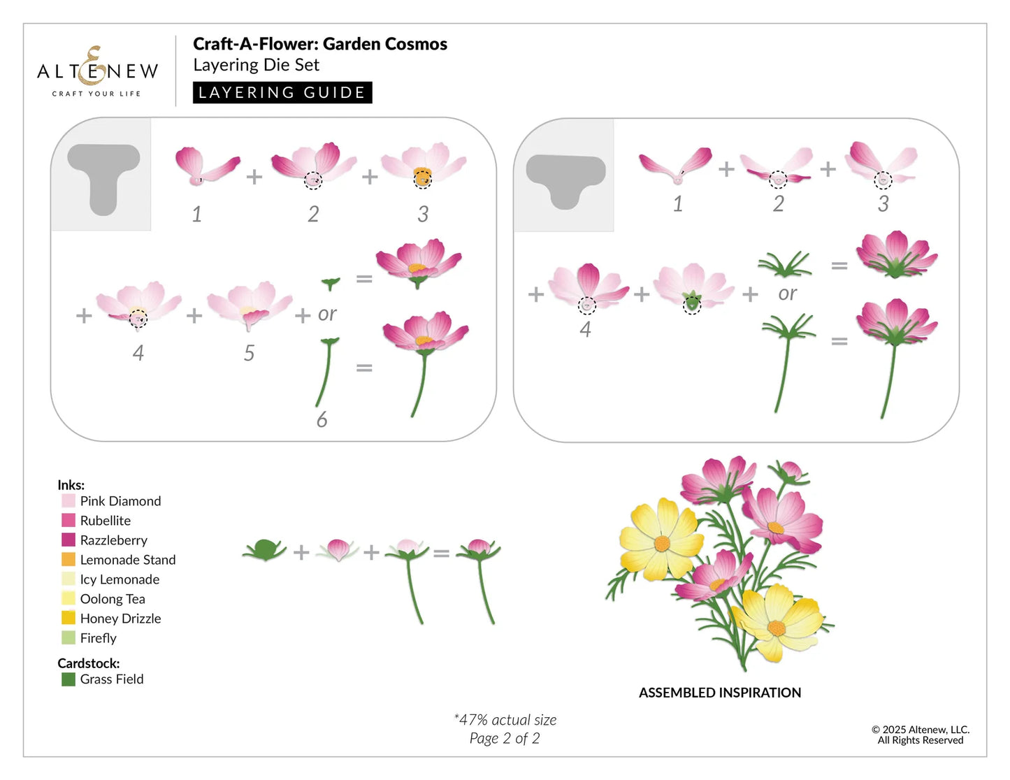 Altenew - Craft-A-Flower: Garden Cosmos Layering Die Set