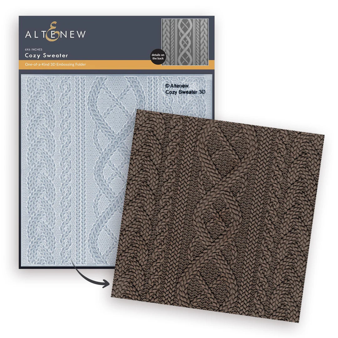 Altenew - 3D Embossing Folder - Cozy Sweater