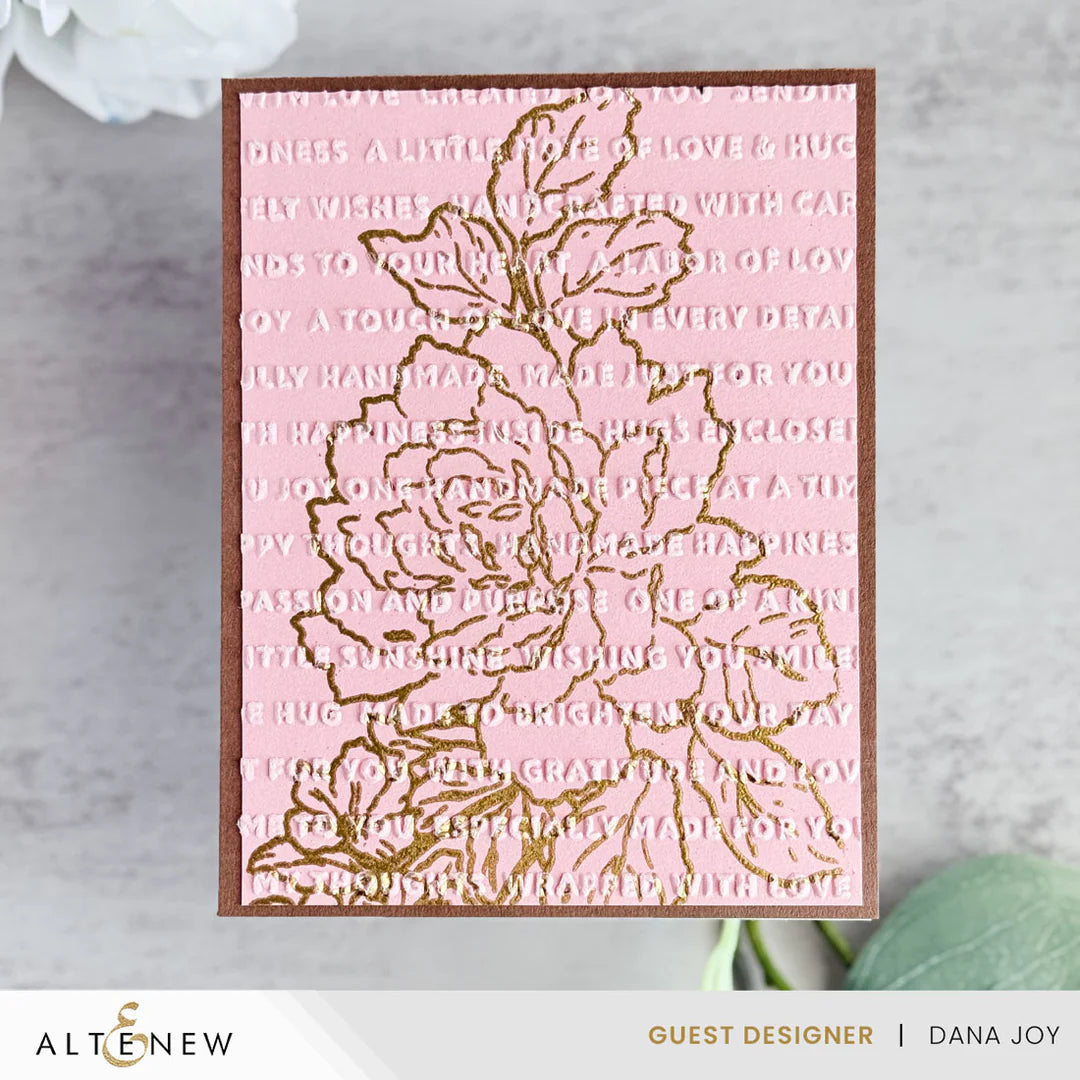 Altenew - Handmade Happiness 3D Embossing Folder