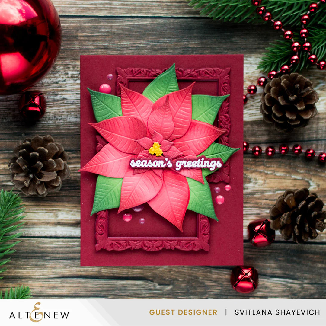 Altenew - Lush Botanicals: Poinsettia 3D Embossing Folder & Die Bundle