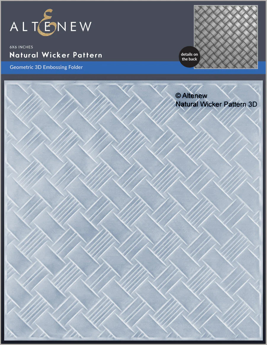 Altenew - 3D Embossing Folder - Natural Wicker Pattern