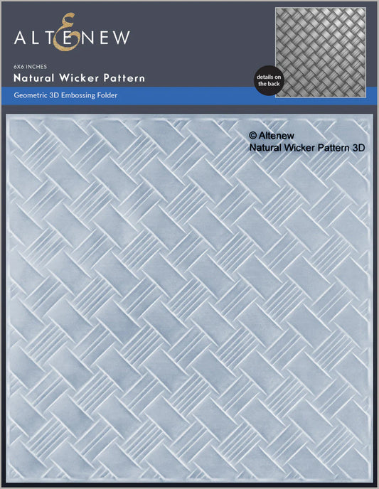 Altenew - 3D Embossing Folder - Natural Wicker Pattern