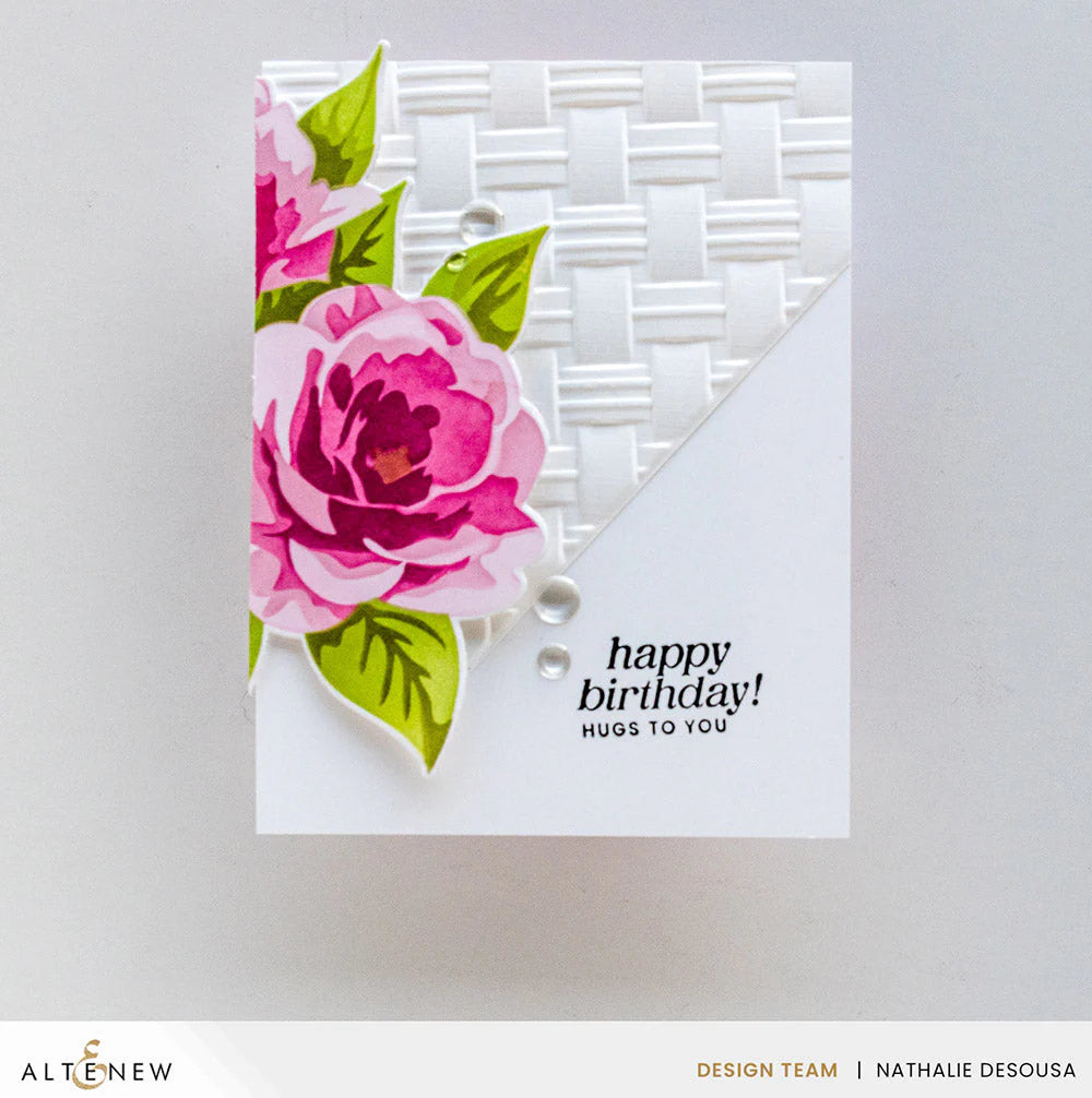 Altenew - 3D Embossing Folder - Natural Wicker Pattern