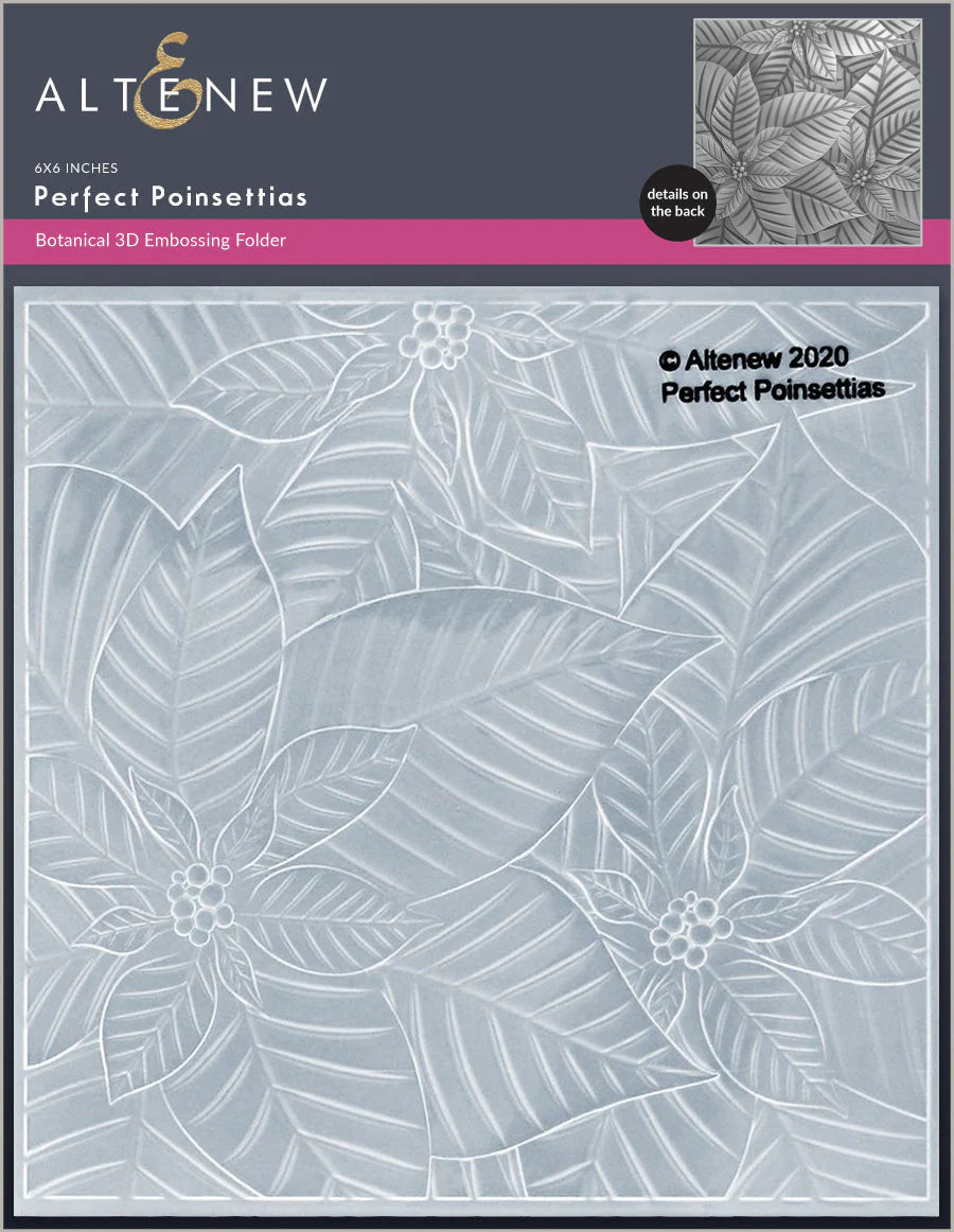 Altenew - 3D Embossing Folder - Perfect Poinsettias