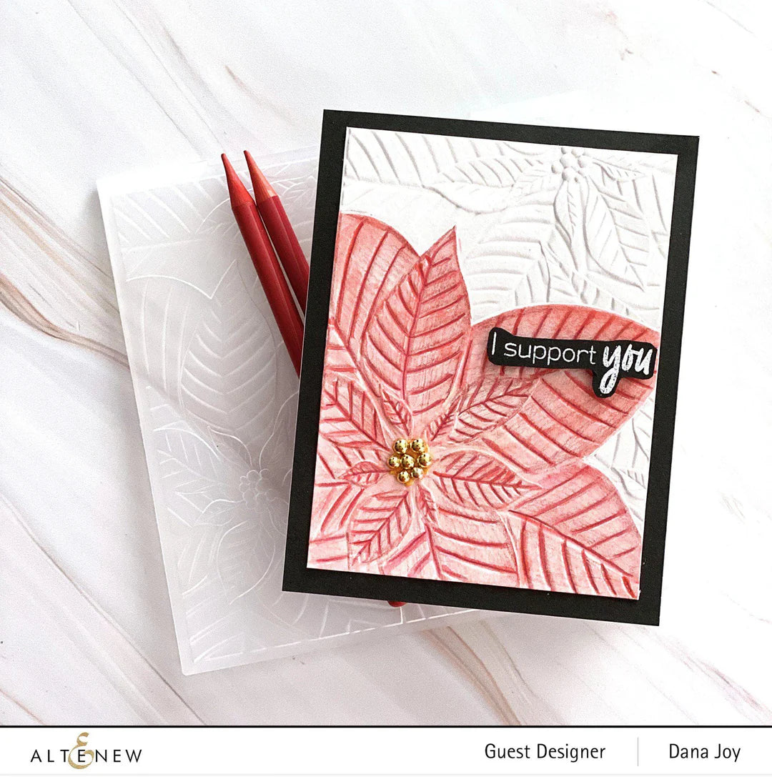 Altenew - 3D Embossing Folder - Perfect Poinsettias