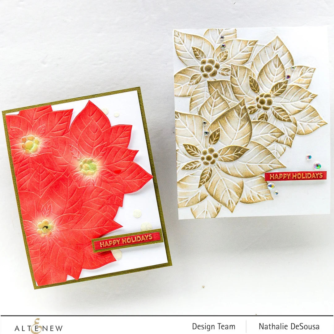 Altenew - 3D Embossing Folder - Poinsettia Cluster