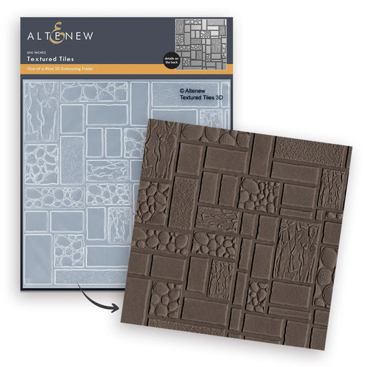 Altenew - 3D Embossing Folder - Textured Tiles