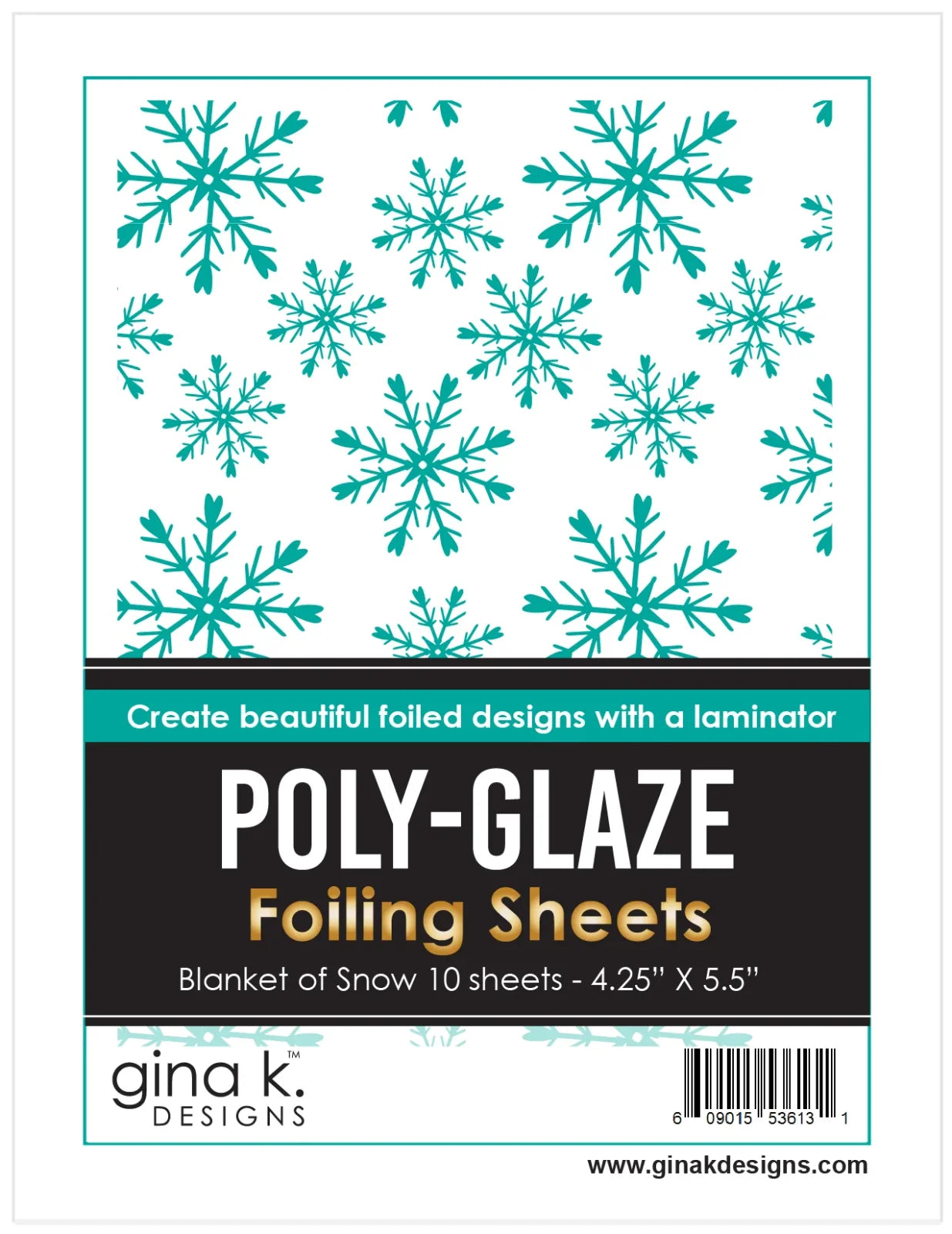 Gina K. - Poly-Glaze Foiling Sheets - Blanket of Snow