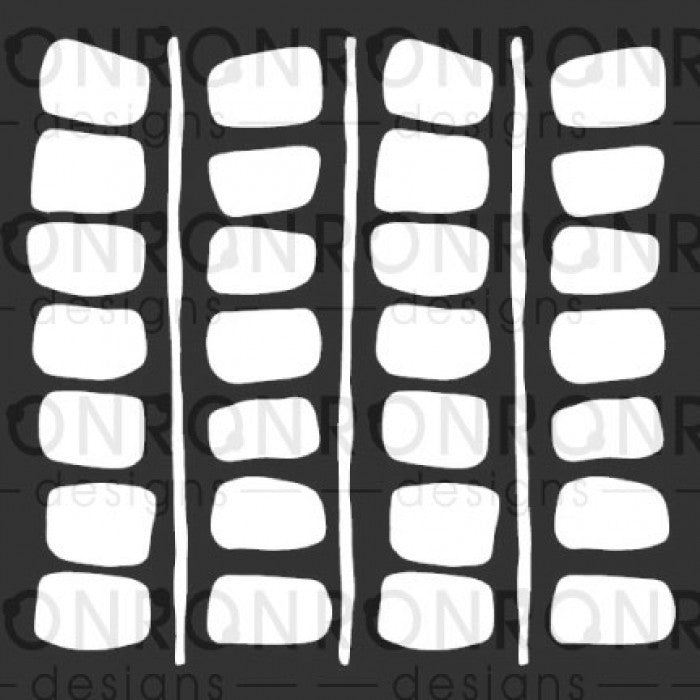 RonRon Designs - Stencil - Retro Blocks 2