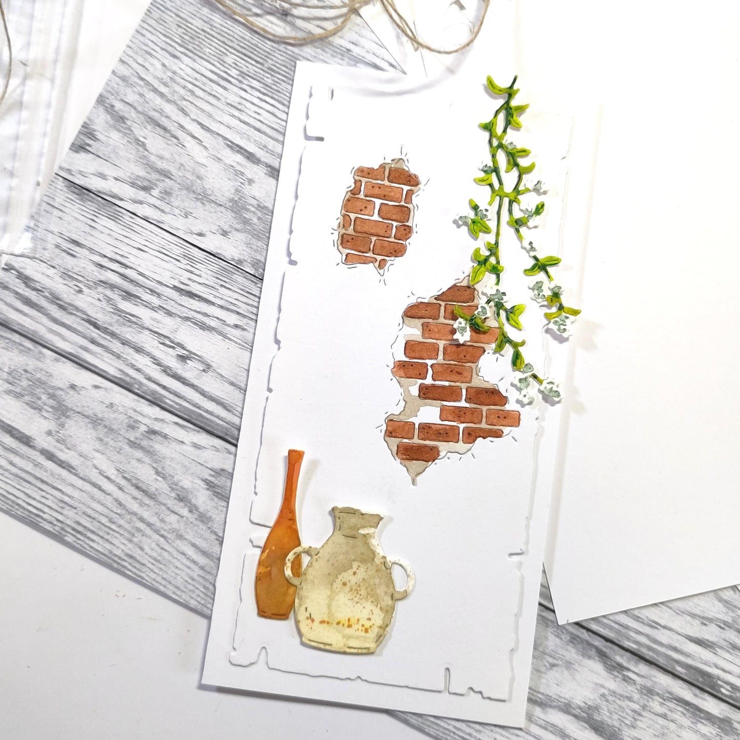 Gummiapan - Brick Wall Die Set