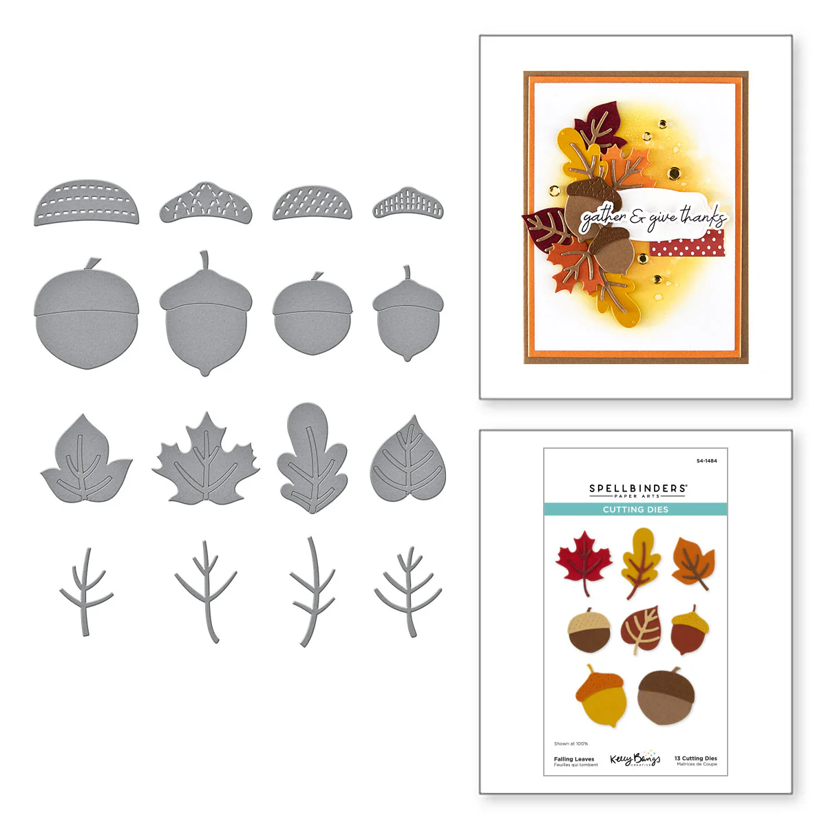Spellbinders - Falling Leaves Die Set