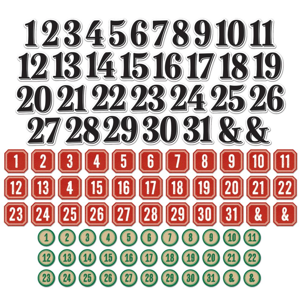 49 and Market - Mistletoe & Memories - Chipboard Set: Bits