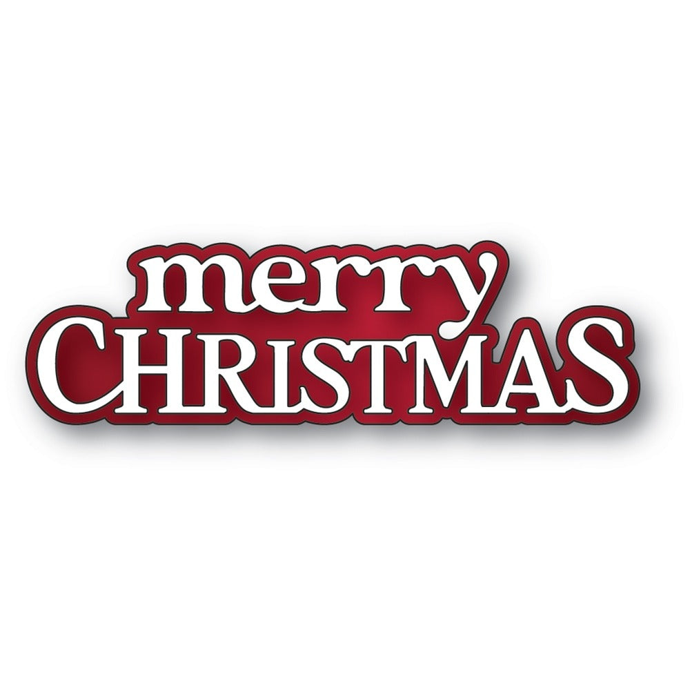Memory Box - Merry Christmas Timeless Script Die Set