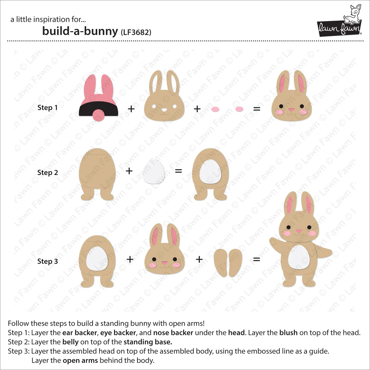 Lawn Fawn - Build-A-Bunny Die Set