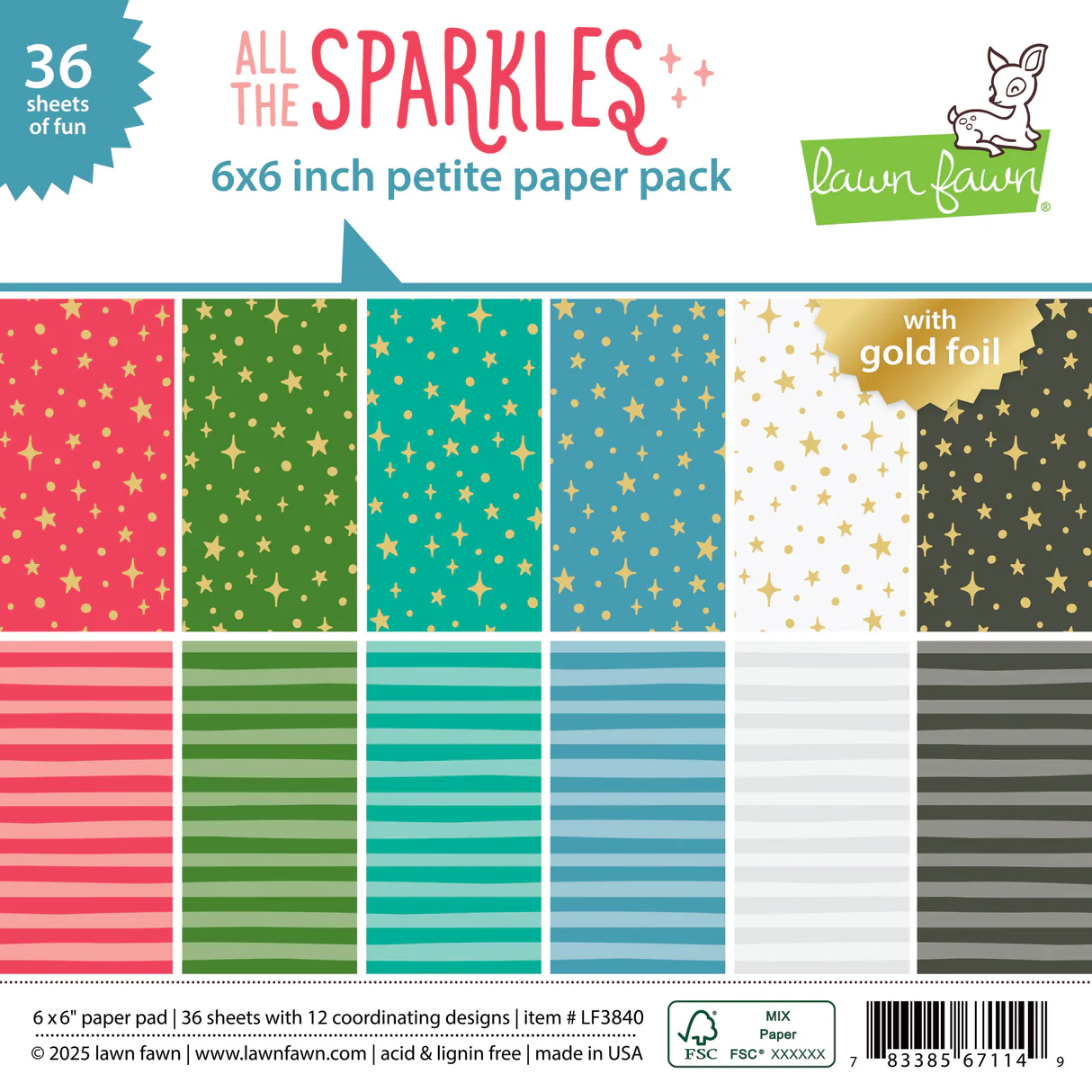 Lawn Fawn - All the Sparkles Petite Paper Pack