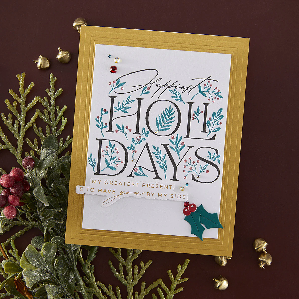 Spellbinders - BetterPress - Happiest Holidays Registration Press Plate