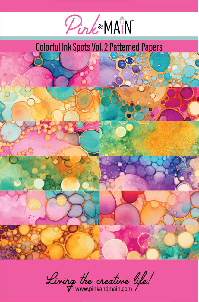 Pink & Main - Patterned Papers - Colorful Ink Spots Vol. 2