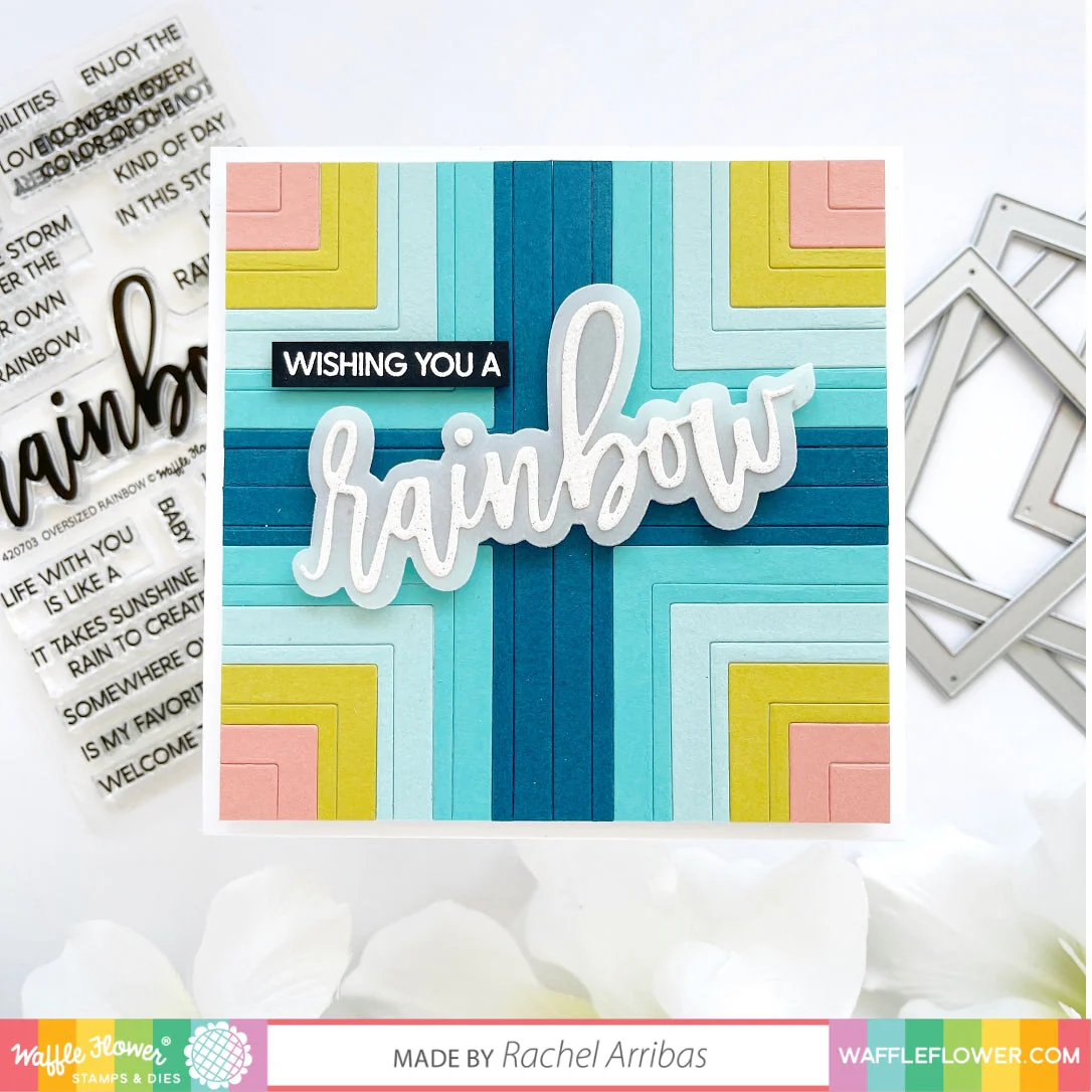 Waffle Flower - Nesting Square Frames Die
