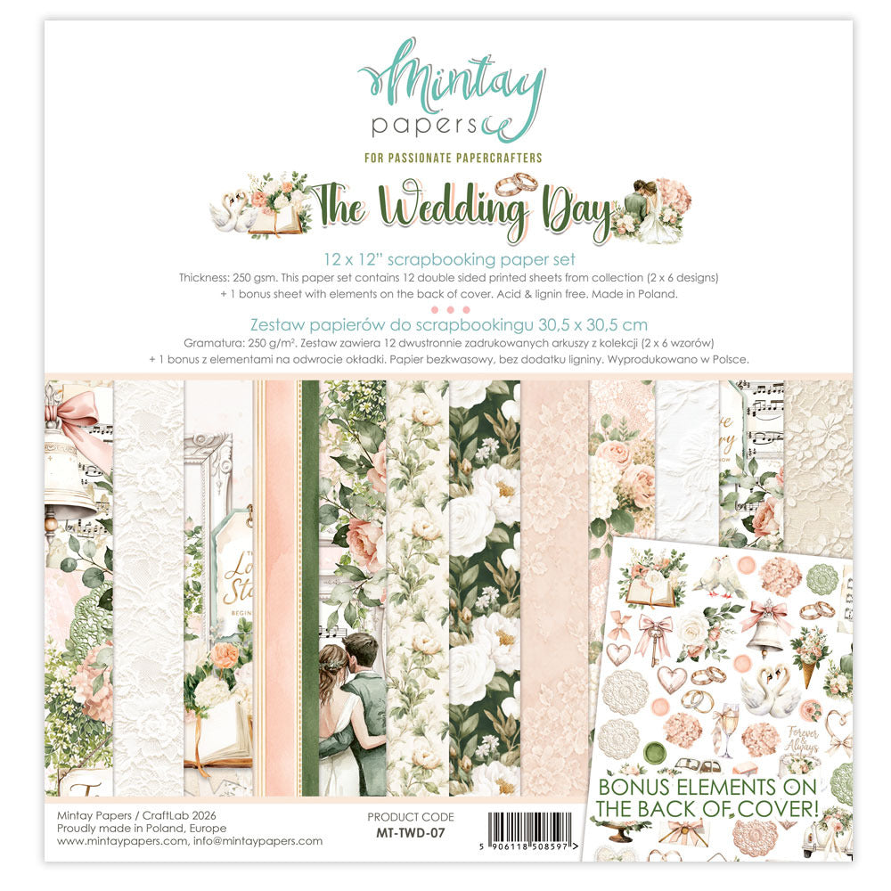 Mintay - The Wedding Day - 12x12 Paper Pad