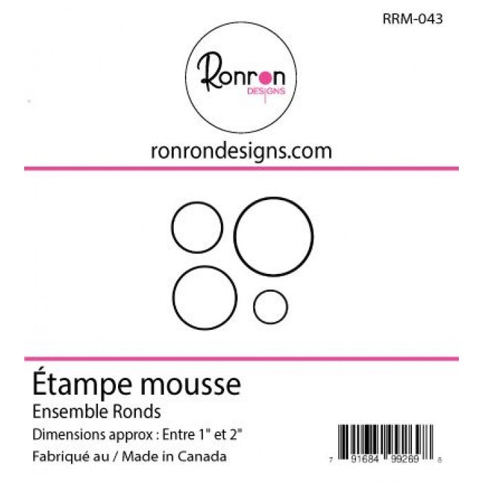 RonRon Designs - Foam Stamp - Set of Circles