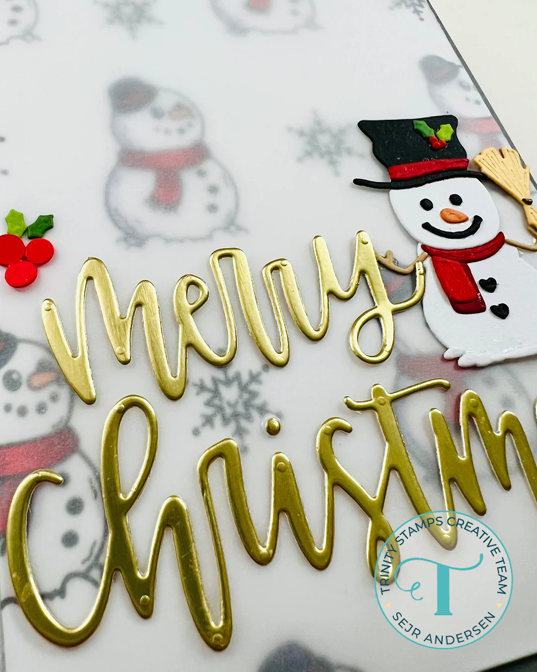 Trinity - Large Christmas Sentiment Die Set