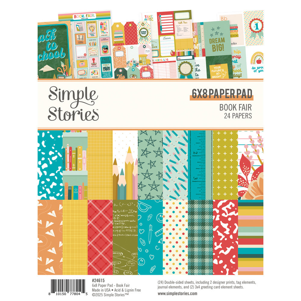 Simple Stories - Book Fair - 6x8 Paper Pad