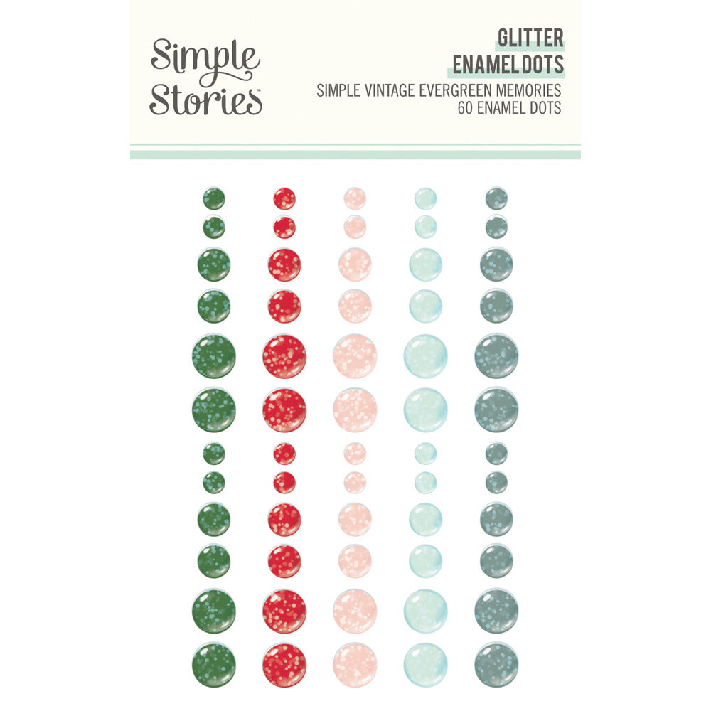 Simple Stories - Simple Vintage Evergreen Memories - Enamel Dots